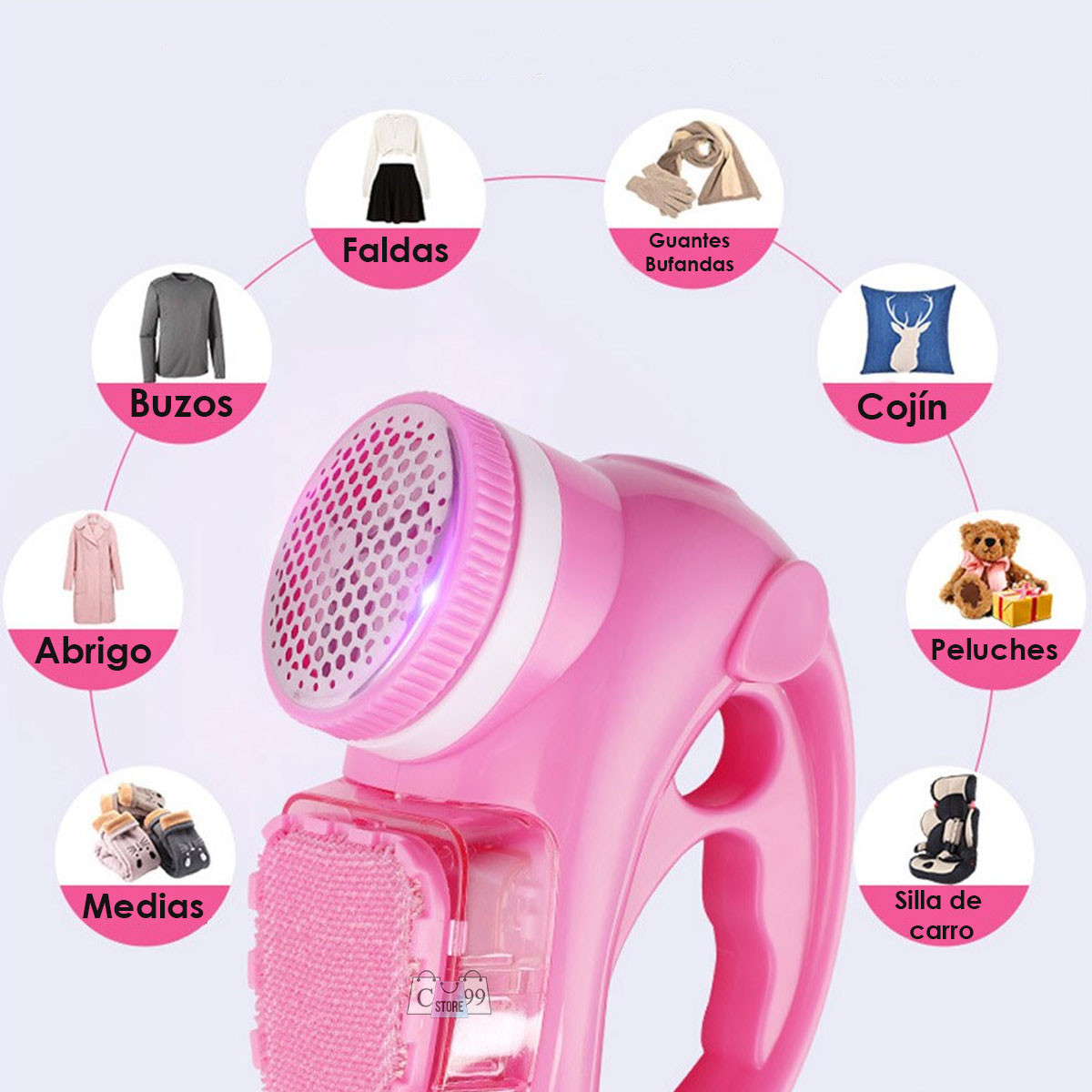 Miniatura 5 de Quita Motas Con Cepillo Recargable